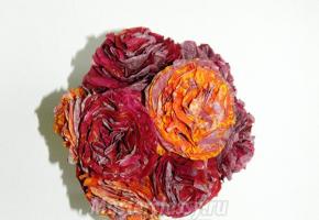 Как сделать топиарий своими руками: из кофе, салфеток, атласных лент и гофрированной бумаги Как сделать розу из салфеток топиарий